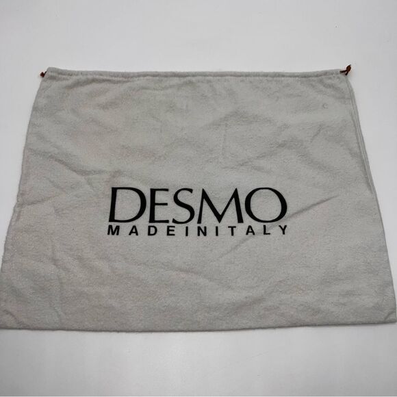 Desmo Made in Italy Cotton Flannel Drawstring Dust Bag w/Black Print - Picture 1 of 5